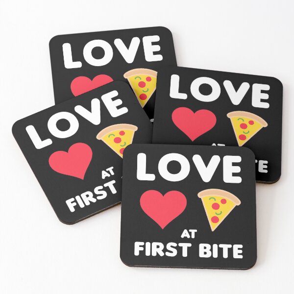 Item preview, Love At First Bite Pizza Lover Funny Food Pun designed and sold by sillyquestions.