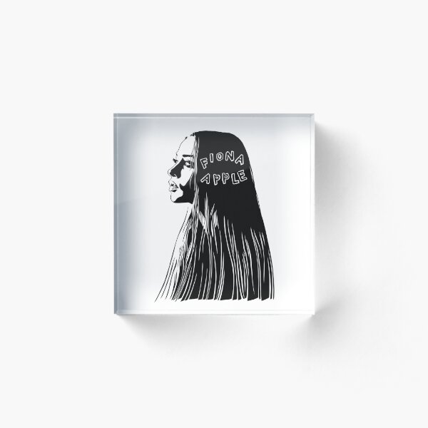 Fiona Apple black Acrylic Block