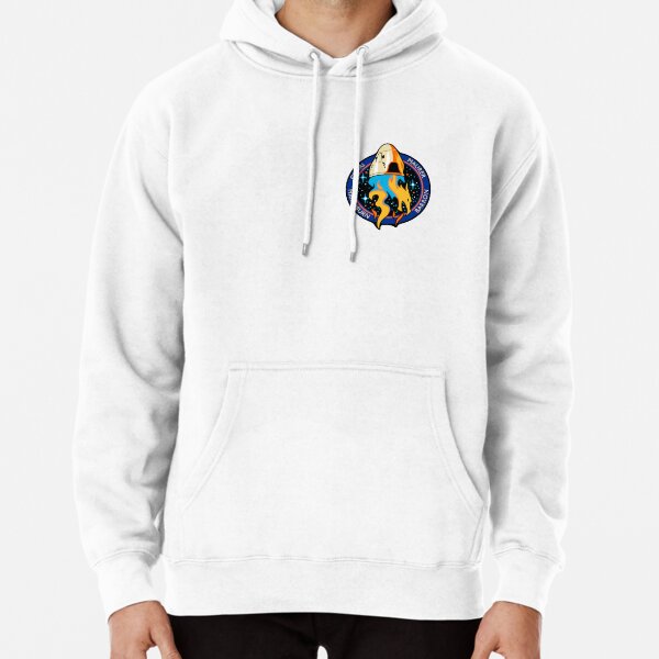 nasa patch pullover hoodie