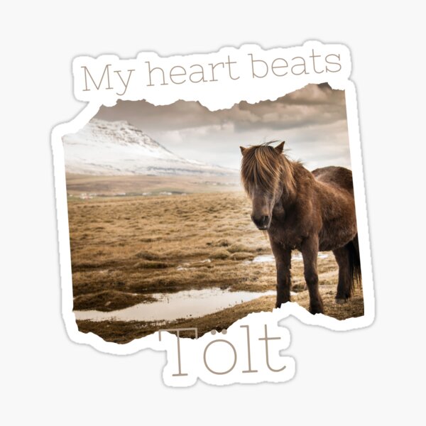 My heart beats Tölt Sticker