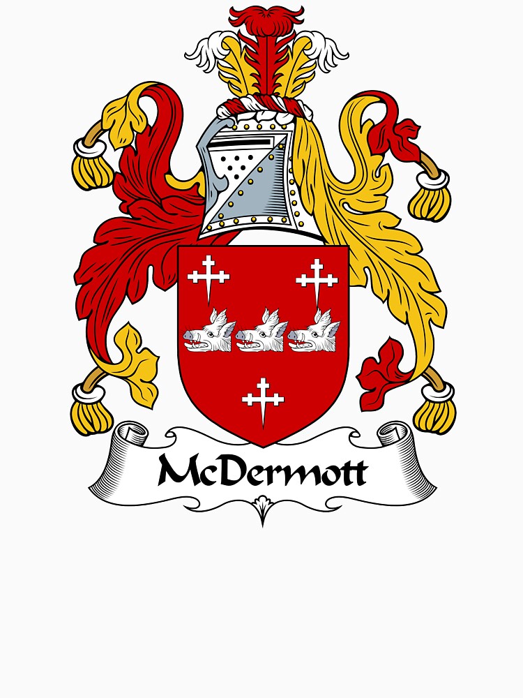 "McDermott Coat of Arms / McDermott Family Crest" Tshirt by