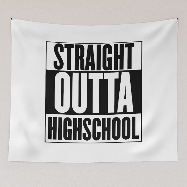 Item preview, Straight Outta High School Graduation funny graduation gift designed and sold by Apoorv Choudhary.