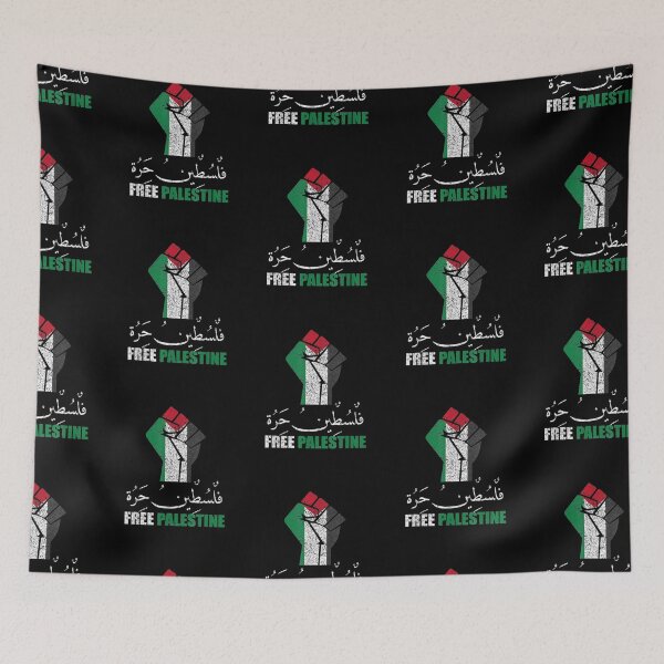 Item preview, Free Palestine Arabic support Palestine and Gaza Jerusalem designed and sold by tiffanyart53.