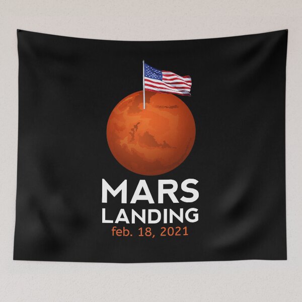 Item preview, Mars landing feb. 18, 2021 designed and sold by 3colors3.