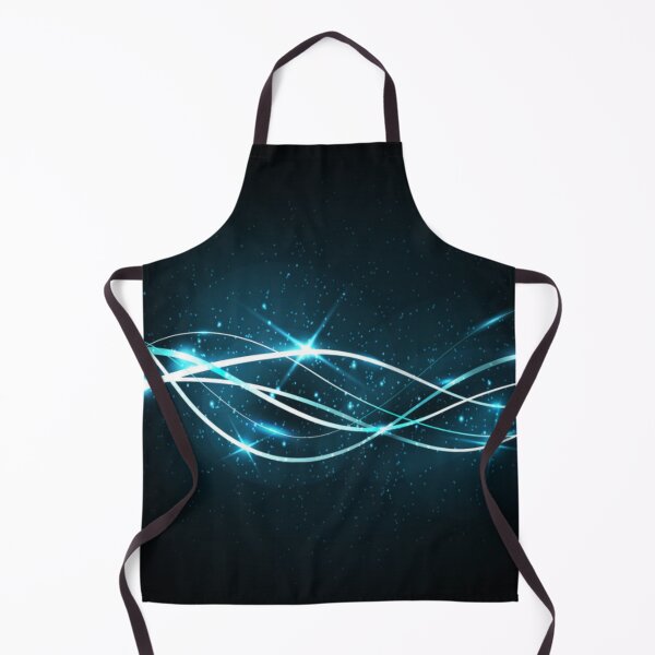 Item preview, Blue & White Intertwined Lines on a Starry Dark Blue Background Modern Contemporary Design designed and sold by WearWolfDesigns.