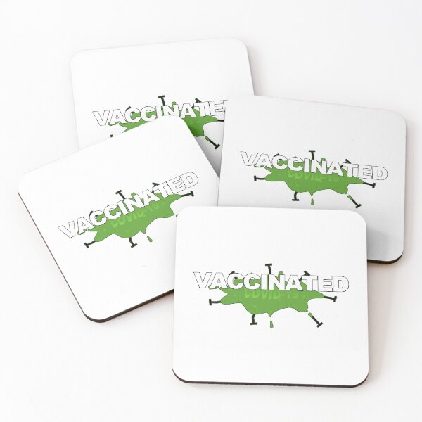 Item preview, Vaccinated against COVID-19 - English version designed and sold by WonderLang.
