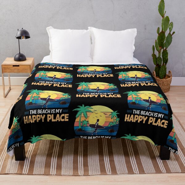 Beach Lover Quotes Throw Blanket