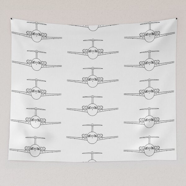 Item preview, Vickers VC-10 1960s classic aircraft black outline graphic designed and sold by soitwouldseem.