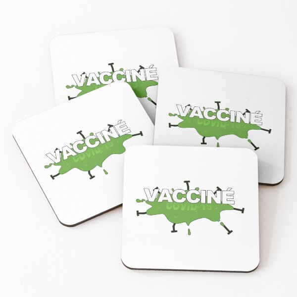 Item preview, Vaccinated against COVID-19 - French version designed and sold by WonderLang.