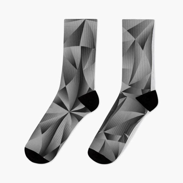 Item preview, Grey Shaded Cyrstal Optical abstract Geometric Triangle Circle Shapes Retro Modern Design designed and sold by WearWolfDesigns.