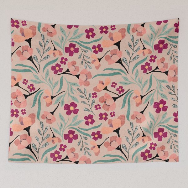 Item preview, Flower jungle pattern designed and sold by Lena Pfitzner.