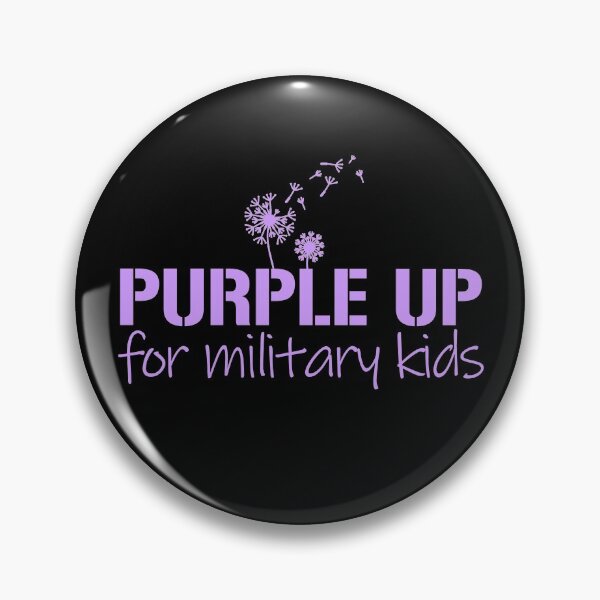 Artikelvorschau, Purple Up For Military Kids Dandelion Military Child Month Gear entworfen und verkauft von DynamicDesign.