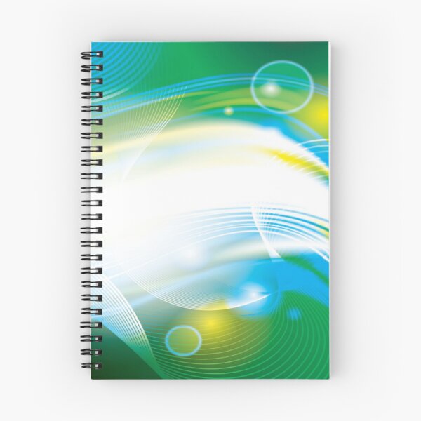 Item preview, Blue Green White Yellow Lines Swirls Abstract Modern Contemporary Design designed and sold by WearWolfDesigns.