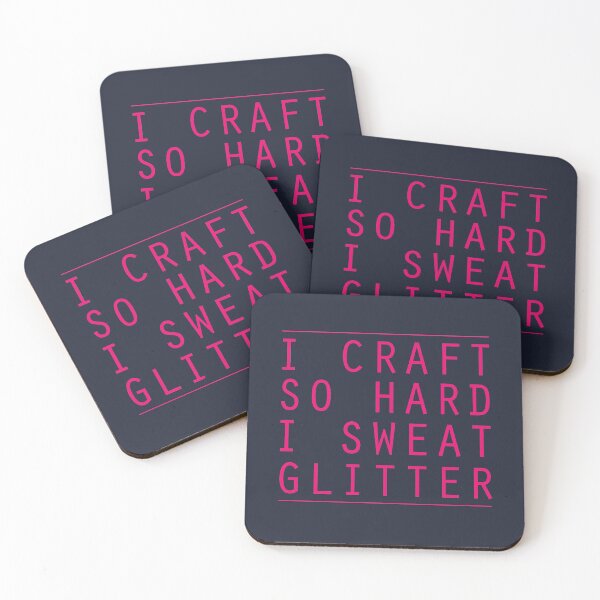 Item preview, Crafting Funny Arts And Crafts Glitter Slogan designed and sold by sillyquestions.