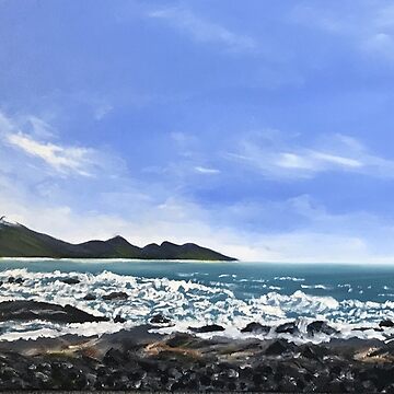Artwork thumbnail, Kaikoura foreshore by Fiona Gurnsey