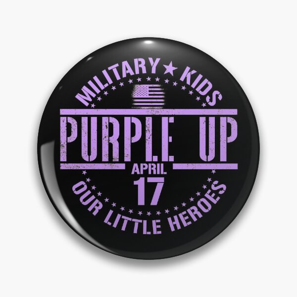 Artikelvorschau, Purple Up Military Kids Little Heroes Military Child Month Gear entworfen und verkauft von DynamicDesign.