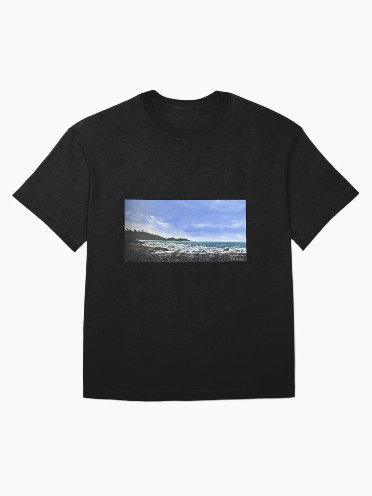 Thumbnail 3 of 7, Oversized T-Shirt, Kaikoura foreshore designed and sold by fionagurnsey.