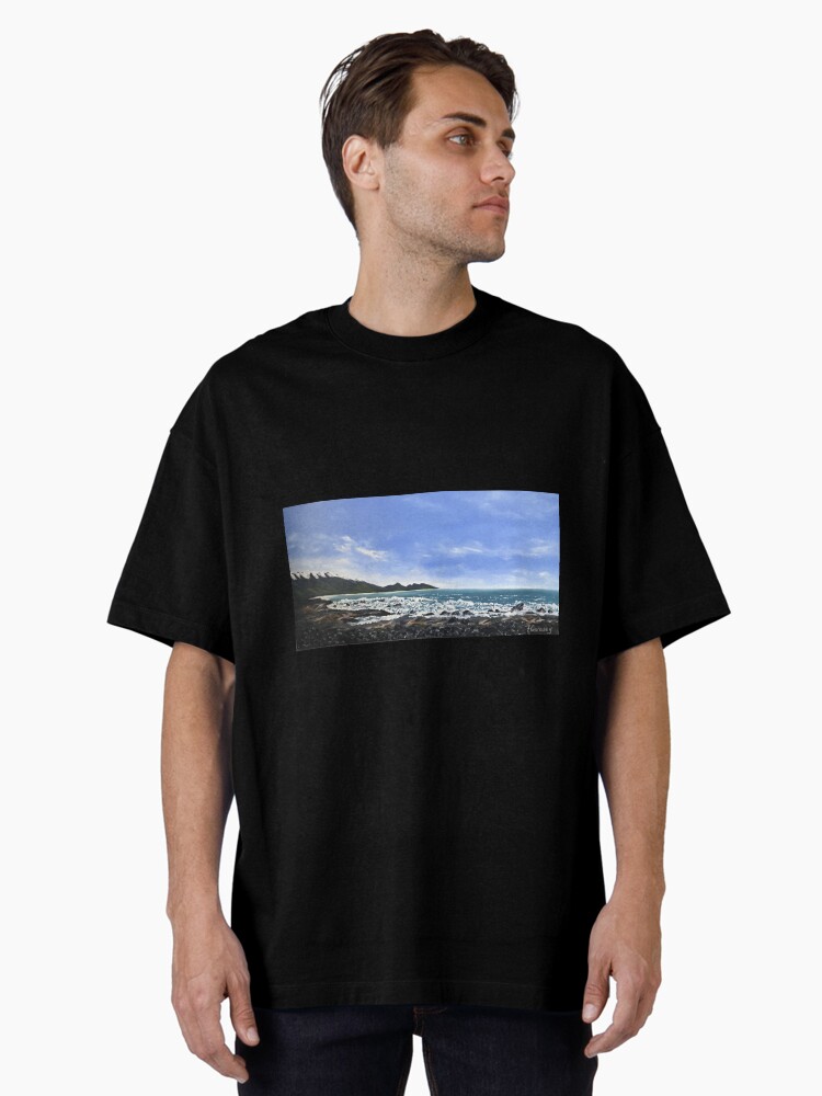 Thumbnail 1 of 7, Oversized T-Shirt, Kaikoura foreshore designed and sold by fionagurnsey.