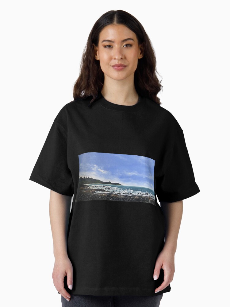 Thumbnail 2 of 7, Oversized T-Shirt, Kaikoura foreshore designed and sold by fionagurnsey.