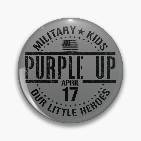 Artikelvorschau, Purple Up Military Kids Little Heroes Military Child Month Gear entworfen und verkauft von DynamicDesign.