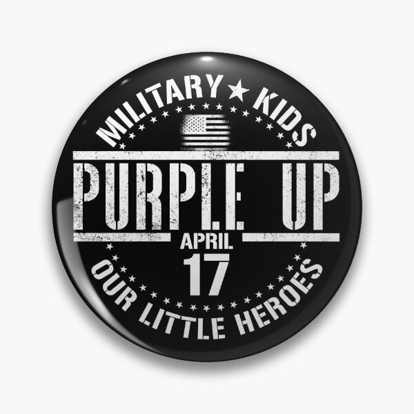 Artikelvorschau, Purple Up Military Kids Little Heroes Military Child Month Gear entworfen und verkauft von DynamicDesign.