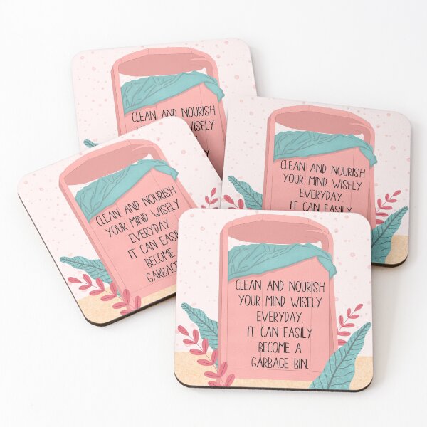 Item preview, Clean and Nourish your Mind Wisely Everyday. It Can Easily Become A Garbage Bin. designed and sold by thecutefeminist.