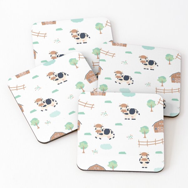 Item preview, Cute cows and brown barns designed and sold by essskina.