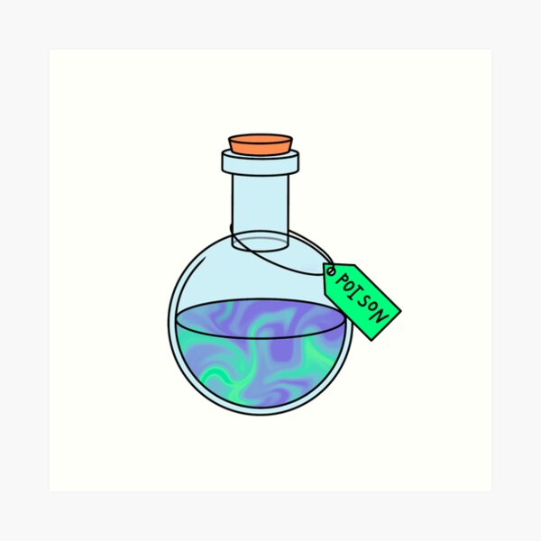 Aperçu de l'œuvre Bouteille Poison Bleu créée et vendue par Chrissybell648.
