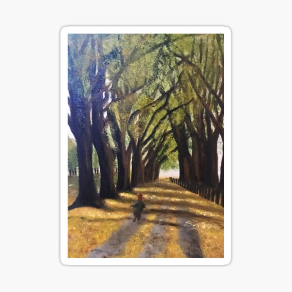 Autumn in Hagley park Sticker