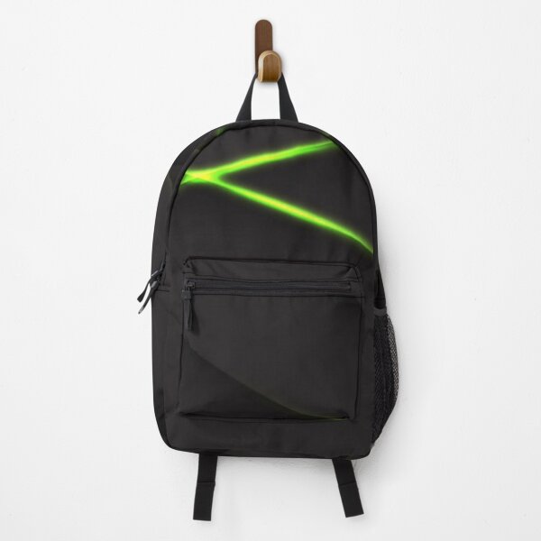 Item preview, Abstract Green Light Lines With Dark Grey Metallic Overlap Futuristic Modern Technology Minimalist designed and sold by WearWolfDesigns.