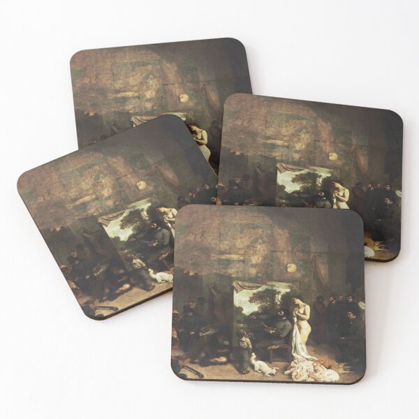 Item preview, Gustave Courbet - The Painter's Studio: A real allegory summing up seven years of my artistic and moral life (L'Atelier du peintre) 1855 designed and sold by HistoryRestored.