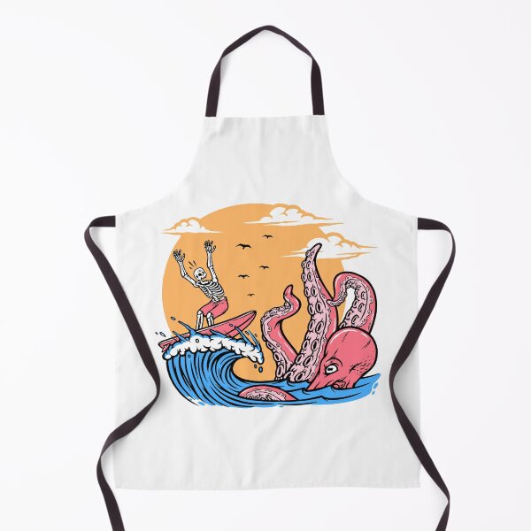Item preview, Skeleton Surfer Chased By Octopus designed and sold by TotalityDesigns.