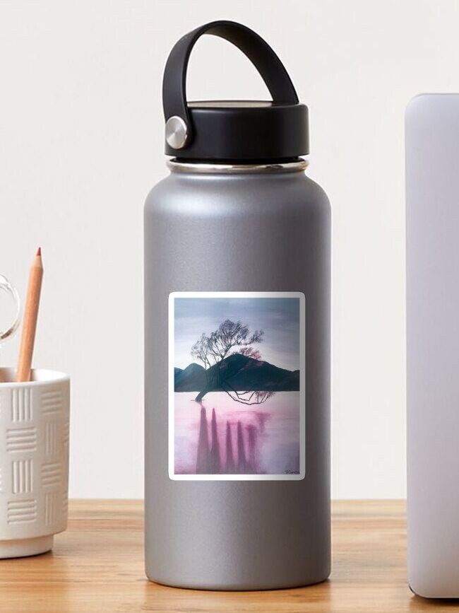 Thumbnail 1 of 3, Sticker, Wanaka tree designed and sold by fionagurnsey.