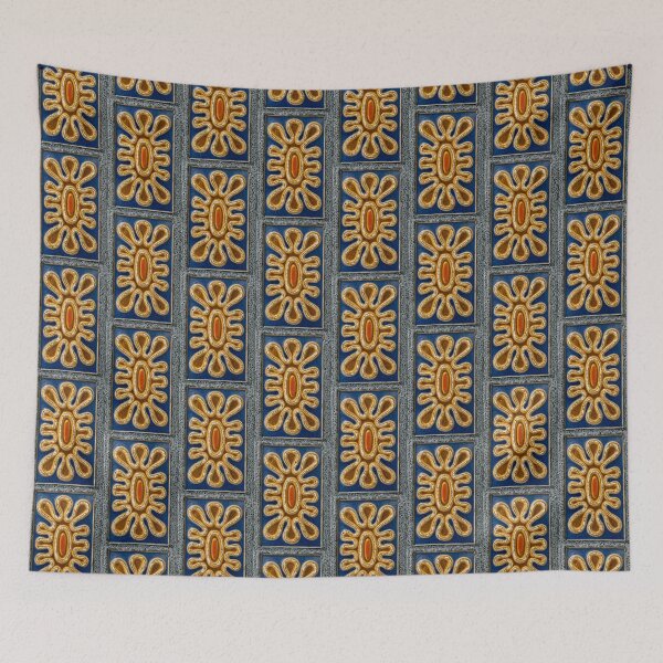 Item preview, Abstracted Floral - A Chic Modern Interpretation of Portuguese Azulejo designed and sold by Georgia Mizuleva.