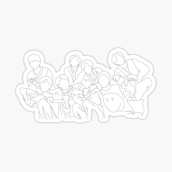 Artikel-Vorschau von Das Leben geht weiter auf schwarzem Umrissdruck, designt und verkauft von lineartdesigns.