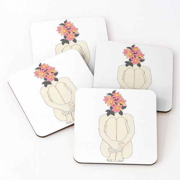Item preview, Girl with flower head designed and sold by Anannya  Mondal.