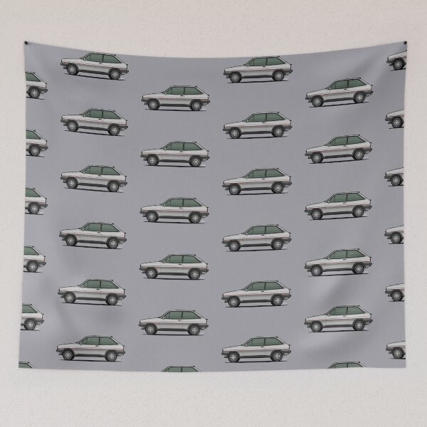 Item preview, Ford Fiesta XR2 Single Illustration SILVER designed and sold by RJWautographics.