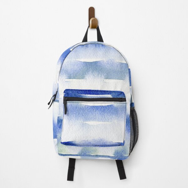 Item preview, Abstract Watercolor Stripes in Blue designed and sold by Sandra Connelly.