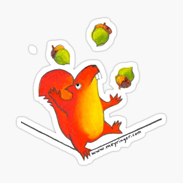 Sally Squirrel Sticker