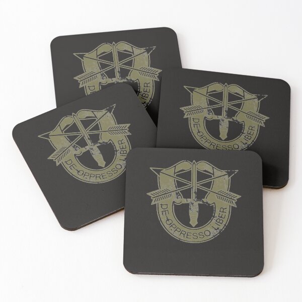Item preview, US Special Forces - De Oppresso Liber c OD Green Distressed designed and sold by Nora2145.