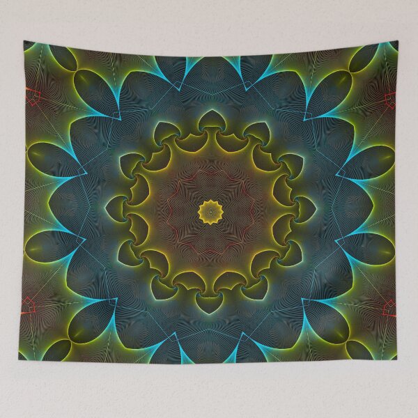 Item preview, Floral gestalt mandala designed and sold by puravidavisions.