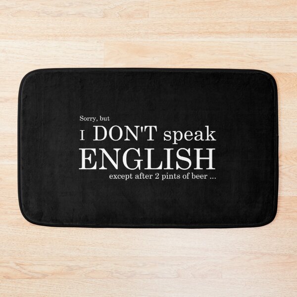 Item preview, humor gift - I don't speak English designed and sold by RomualdGR.