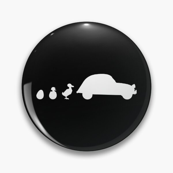 Item preview, Funny French evolution white 2CV illustration designed and sold by 2CV-Oldtimers.