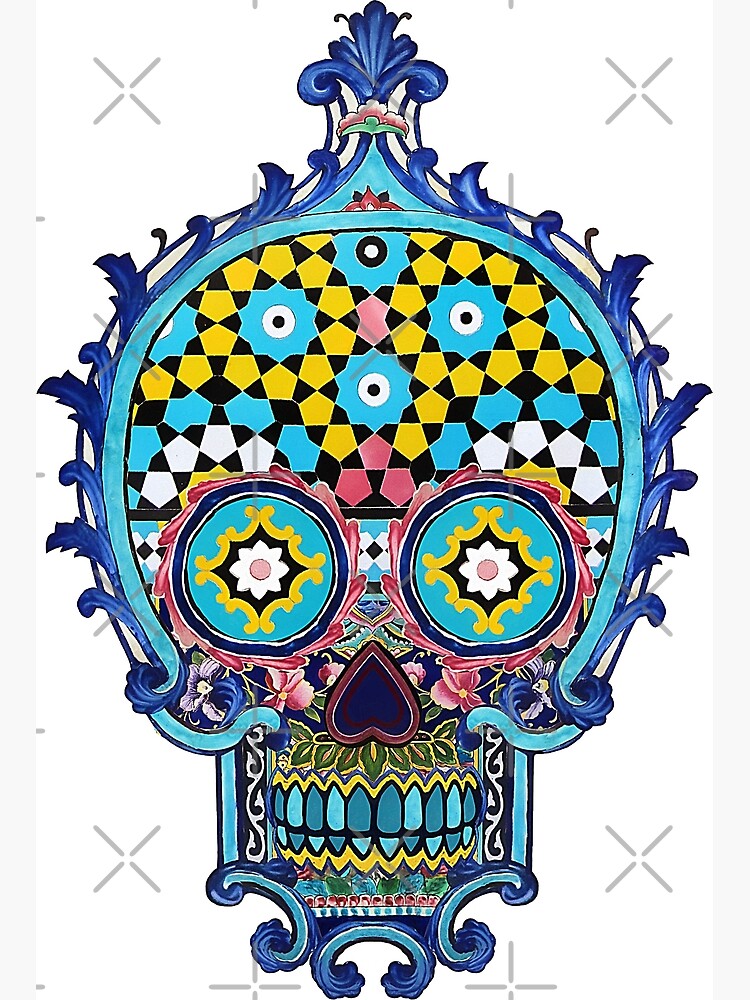 "persian art skull" Poster by Kuffstudio Redbubble