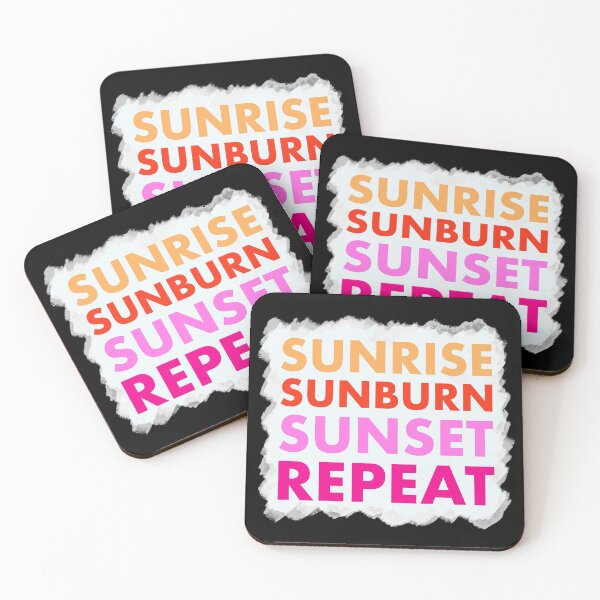 Item preview, sunrise sunburn sunset, repeat. | sunset word typing designed and sold by im-maker.