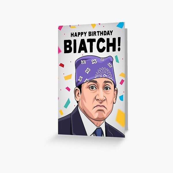 Prison Mike | Michael Scott | The Office | Birthday Card Greeting Card