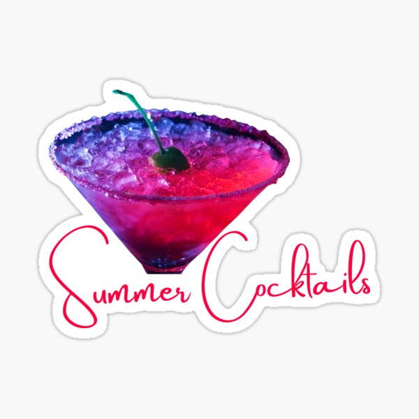 Cocktail Sticker Pack - 4 Fun Drink Stickers – Sammie Studio