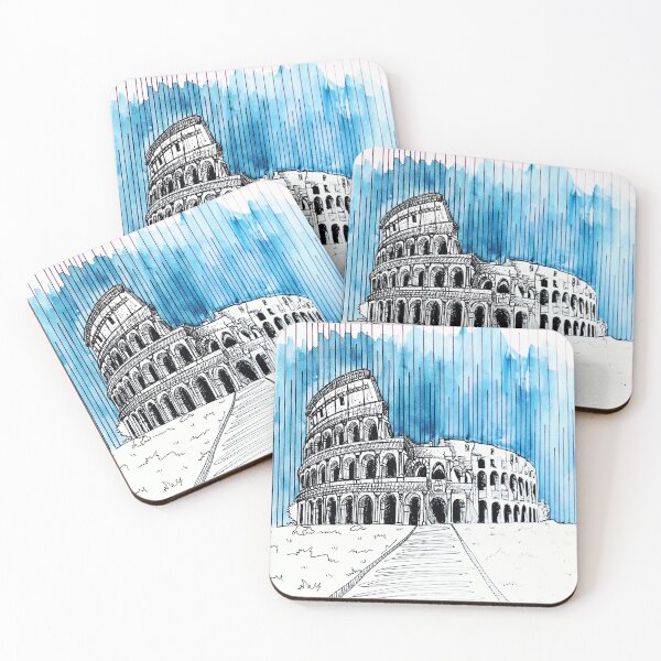 Item preview, Sketch of the Colosseum designed and sold by LucyDeAngelis.