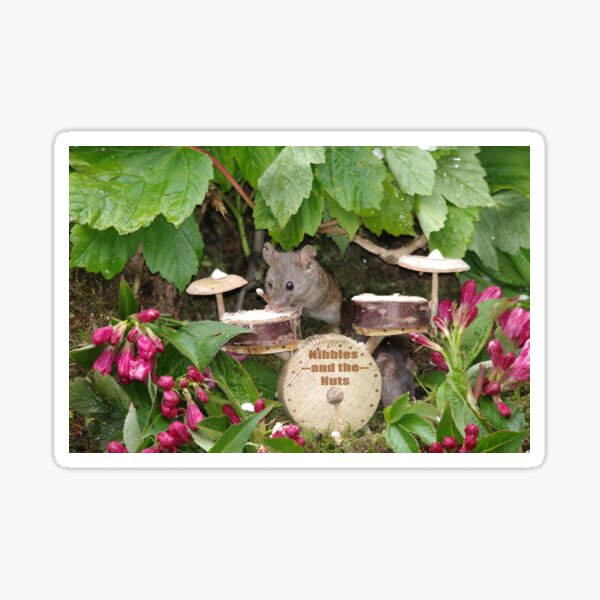 drummer mouse Sticker