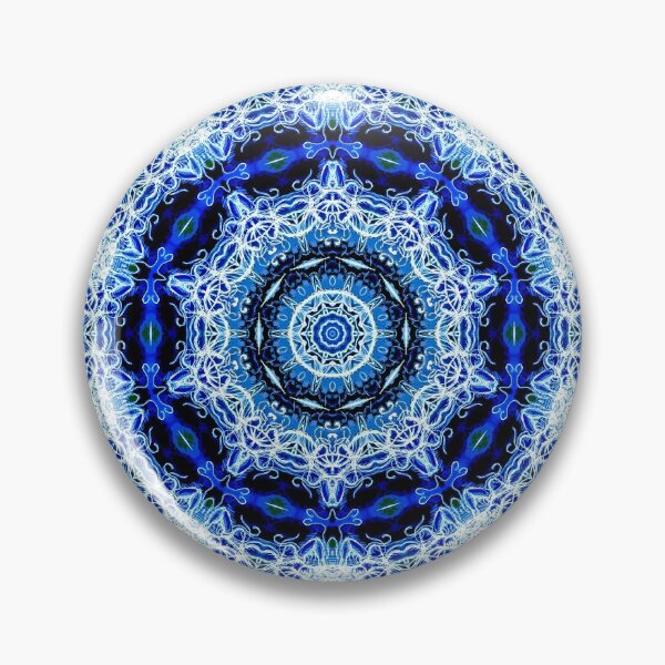Item preview, White and Blue Lace-Like Pattern designed and sold by Geoff Treagus.